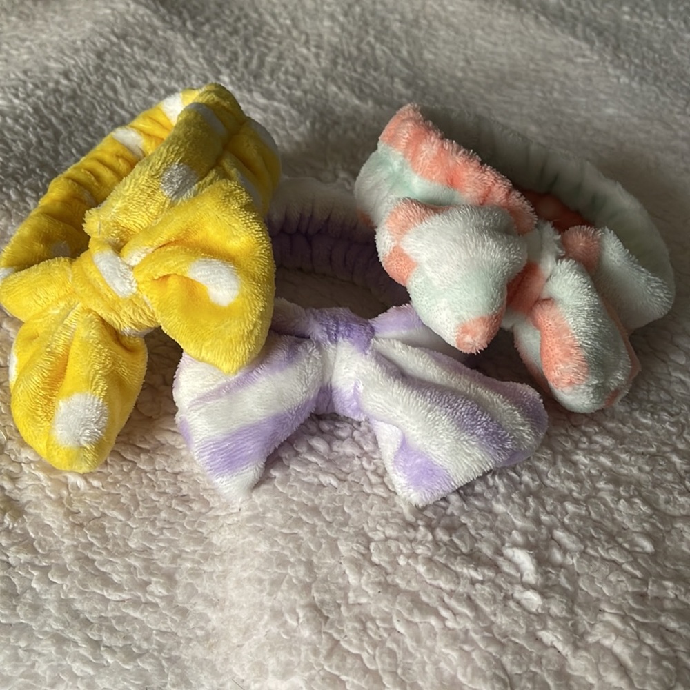 3pk Spa Headbands - Picture 2 of 9